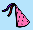 Dibujo Sombrero de cumpleaños pintado por shoshe