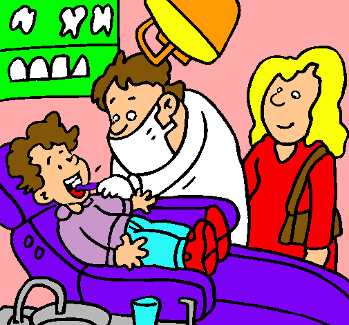 Niño en el dentista