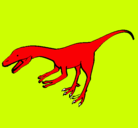 Dibujo Velociraptor II pintado por MATEU