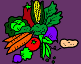 Dibujo verduras pintado por NATASHUE