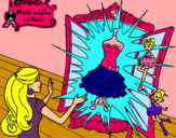 Dibujo El vestido mágico de Barbie pintado por dianafifmafe