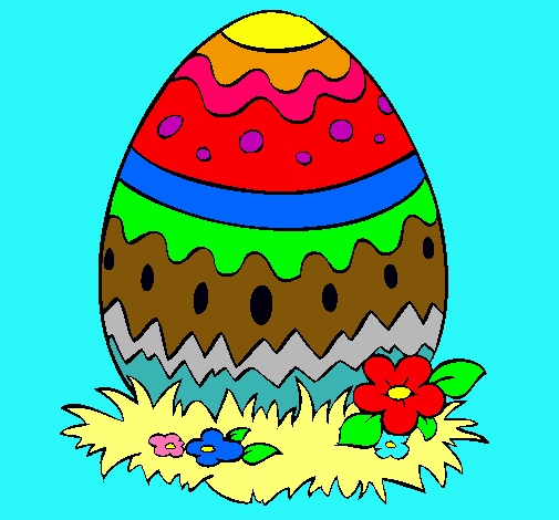 Dibujo Huevo de pascua 2 pintado por valiwiii