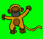 Dibujo Mono pintado por tulu
