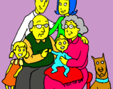 Dibujo Familia pintado por LosSimpsons