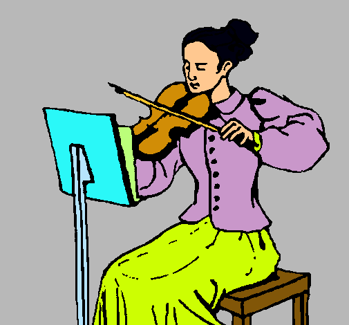 Dama violinista