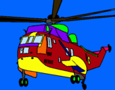 Dibujo Helicóptero al rescate pintado por bisbirulito