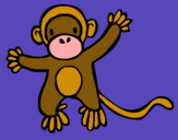 Dibujo Mono pintado por martracaBEZA
