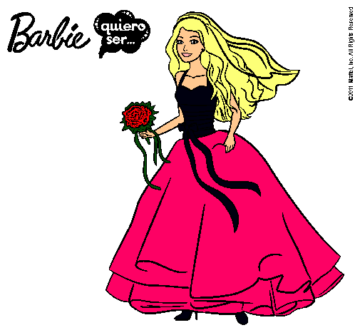 Barbie vestida de novia