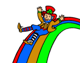 Dibujo Duende en el arco iris pintado por denisy