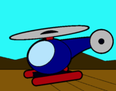 Dibujo Helicóptero pequeño pintado por hvvhdjchdkjf