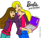 Dibujo El nuevo portátil de Barbie pintado por barbieexula