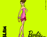 Dibujo Barbie Fashionista 5 pintado por elias