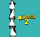 Dibujo Madagascar 2 Pingüinos pintado por pinguiaureli