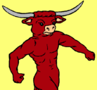 Dibujo Cabeza de búfalo pintado por lydii