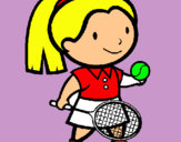Dibujo Chica tenista pintado por america35195