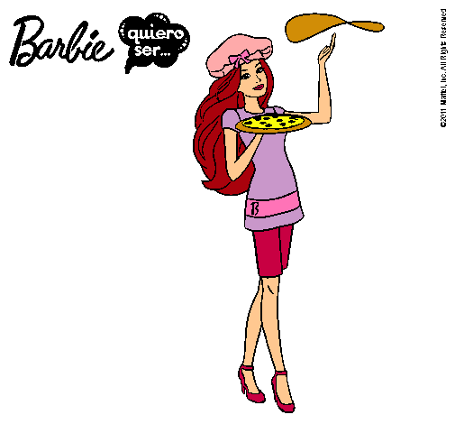 Dibujo Barbie cocinera pintado por agus29