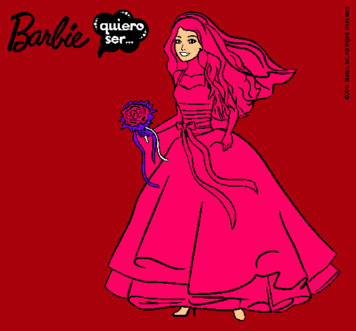 Barbie vestida de novia