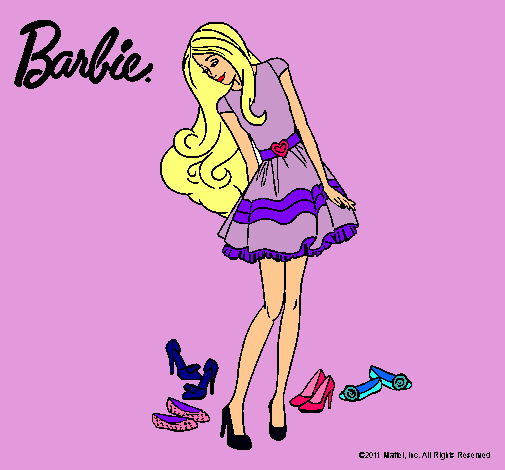 Barbie y su colección de zapatos