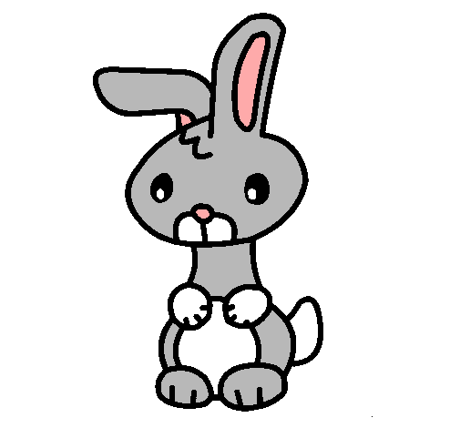 Dibujo Art el conejo pintado por Zahi