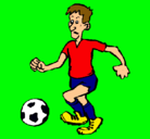 Dibujo Jugador de fútbol pintado por JMVB