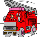 Dibujo Coche de Bomberos pintado por bghgfgghghgg