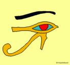 Dibujo Ojo Horus pintado por ssddfffffffv