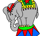 Dibujo Elefante actuando pintado por JOELCES