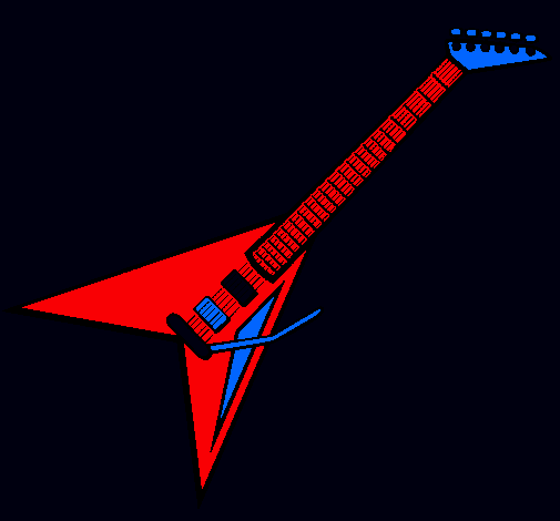 Dibujo Guitarra eléctrica II pintado por tomas9