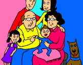 Dibujo Familia pintado por luna11