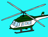 Dibujo Helicóptero  pintado por gogo