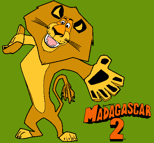 Dibujo Madagascar 2 Alex 2 pintado por GARNIKA
