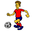 Dibujo Jugador de fútbol pintado por tonivicbodi