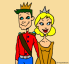 Dibujo Príncipe y princesa pintado por Tannia21