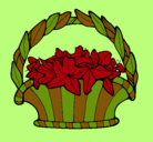 Dibujo Cesta de flores 4 pintado por andibu
