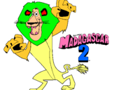 Dibujo Madagascar 2 Alex pintado por bbbbbbb