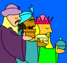 Dibujo Los Reyes Magos 3 pintado por panfilas