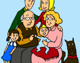 Dibujo Familia pintado por teresa_11