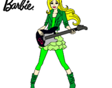 Dibujo Barbie guitarrista pintado por youbelllllll