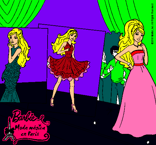 Barbie, desfilando por la pasarela