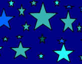 Dibujo Conjunto de estrellas pintado por MORELIA