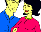 Dibujo Padre y madre pintado por mariafernand