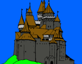 Dibujo Castillo medieval pintado por IQUER