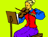 Dibujo Dama violinista pintado por sofi_1