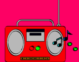 Dibujo Radio cassette 2 pintado por jaico