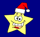 Dibujo estrella de navidad pintado por ari2007