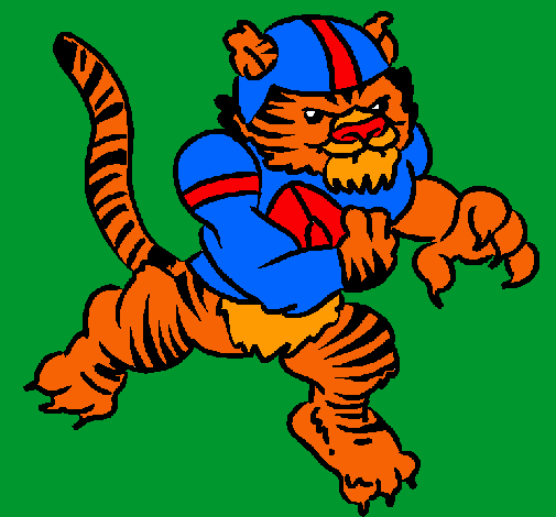 Dibujo Jugador tigre pintado por nicko