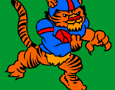 Dibujo Jugador tigre pintado por nicko