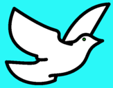 Dibujo Paloma de la paz pintado por Tabuh