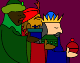 Dibujo Los Reyes Magos 3 pintado por muzxbs