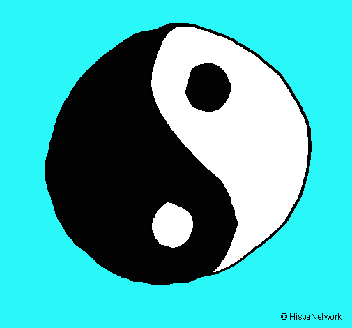 Dibujo Yin yang pintado por nicko